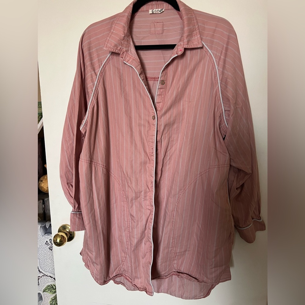 Free People Intimately Cloud NineSleep shirt Pockets Loungewear Oversized Size M